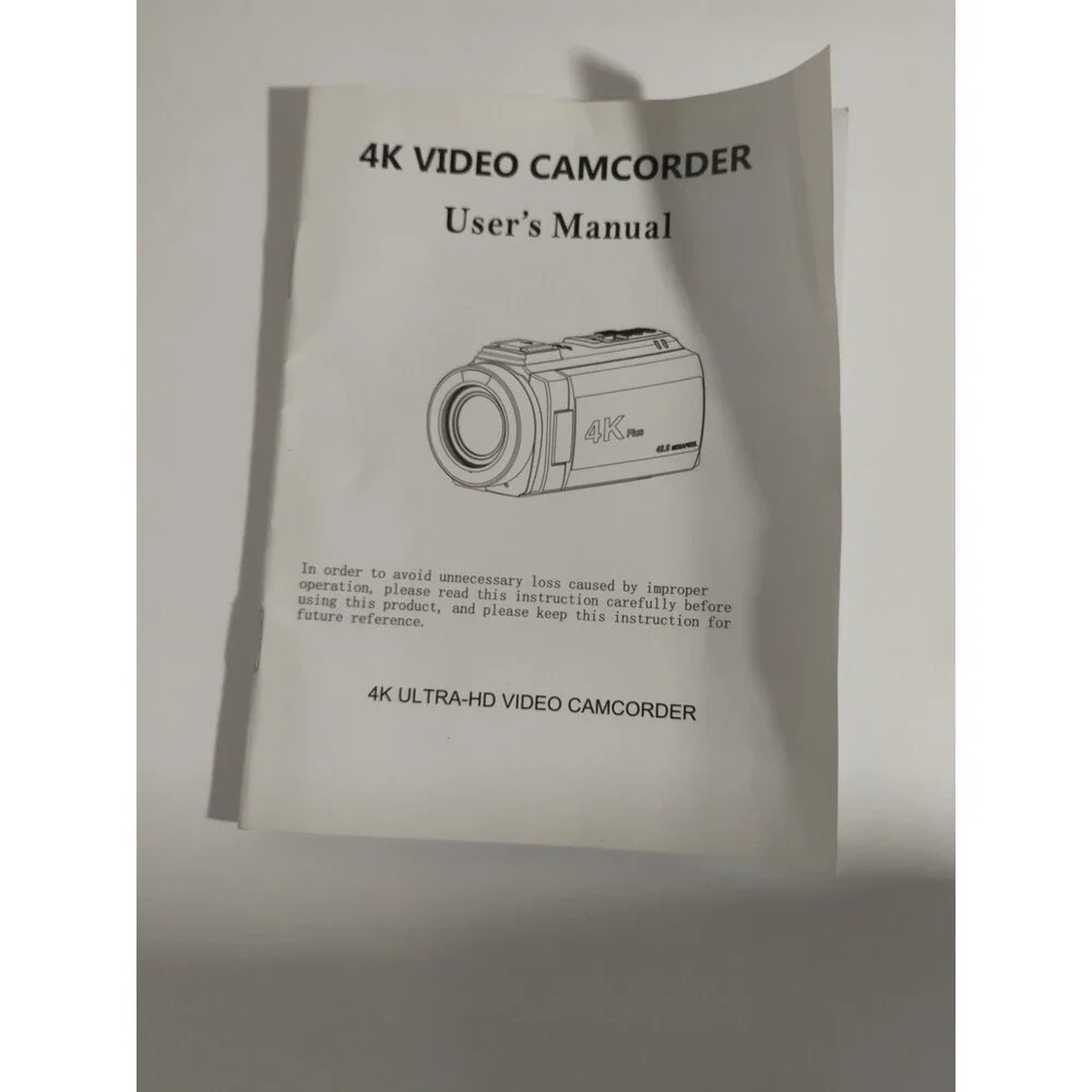 4K Ultra-HD 48 Mega Pixels Video Camcorder with Accessories And Camera Bag